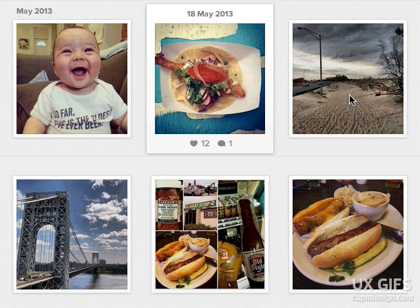 hover state for instagram's web view